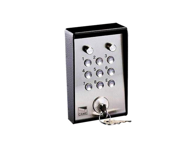 001S5000 Клавиатура кодовая 9-кнопочная / накладная с ключом и подсветкой (16 777 216 кодовых комбинаций) 