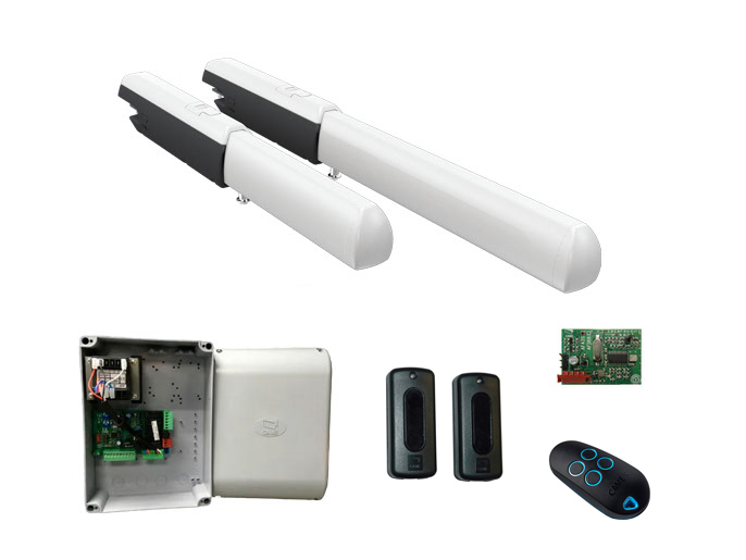 ATI3000A RC combo KIT - Комплект автоматики для двухстворчатых распашных ворот на основе привода А3000А (блок управления ZF1N, радиоуправление с динамическим кодом, фотоэлементы) 