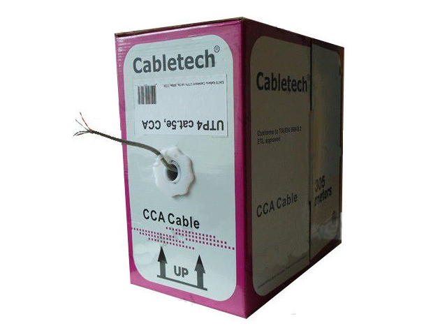 Cabletech кабель витая пара UTP4 cat.5e 4 пары CCA 305м 