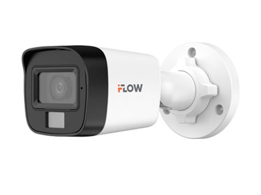 F‑AC‑2122M(2.8mm) Уличная цилиндрическая HD‑TVI камера 2Мп с гибридной подсветкой ИК/LED (до 30/20 м) и встроенным микрофоном (AoC) 