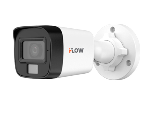 F‑AC‑2152M(2.8mm) Уличная цилиндрическая HD‑TVI камера 5Мп с гибридной подсветкой ИК/LED (до 30/20 м) и встроенным микрофоном (AoC) 