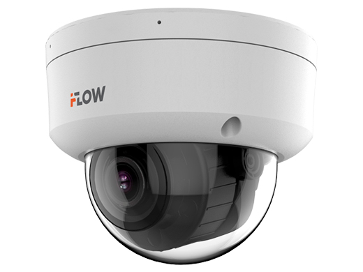 F‑IC‑2782C2MSZ4(2.8–12 mm) Уличная купольная IP‑камера 8 Мп с гибридной Smart‑подсветкой (до 40 м), оптическим увеличением 4× и технологией SharpSense 