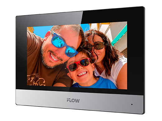 F‑VI‑3442HPWE1 7‑дюймовый гибридный IP‑видеодомофон с Wi‑Fi, поддержкой PoE и 8 тревожными входами 