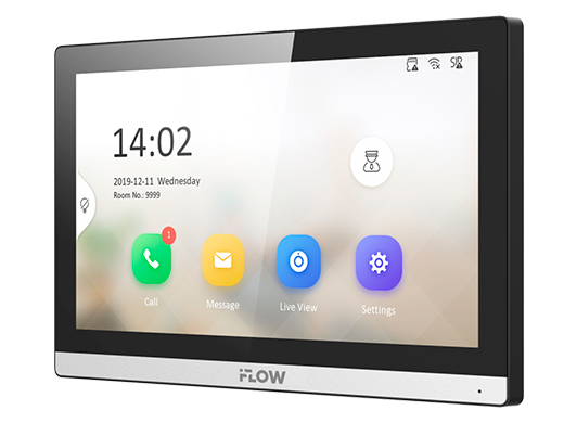 F‑VI‑3445IPWE1 7‑дюймовый IP‑видеодомофон с Wi‑Fi, поддержкой PoE, 8 тревожными входами и 2 тревожными выходами 