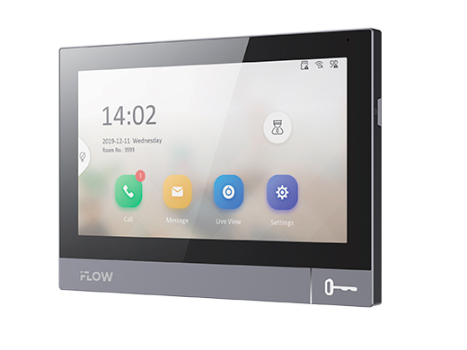 F‑VI‑3548ISWE1 7‑дюймовый IP‑видеодомофон с Wi‑Fi, поддержкой PoE и 8 тревожными входами 