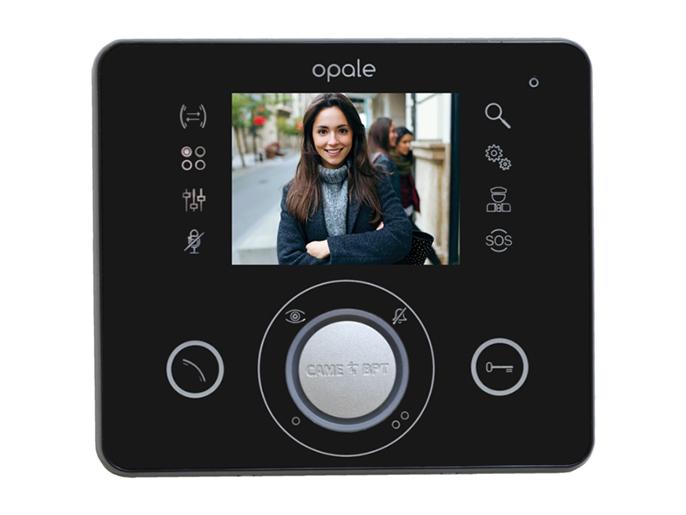 OPALE BLACK - Абонентское устройство OPALE с цветным дисплеем 3,5" и сенсорными клавишами, цвет чёрный лак (62100280) 