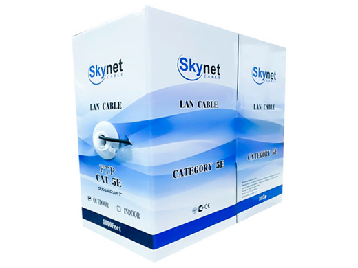 SkyNet Standard FTP кабель outdoor 4x2x0,48, медный, FLUKE TEST, кат.5e, однож., 305 м, box, черный 