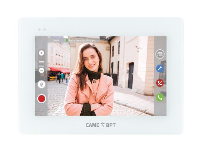 XTS 5IP WH - Абонентское IP-устройство hands-free с сенсорным 5'' дисплеем, локальным или POE питанием, редактор интерфейса, цвет белый лёд (840CH-0090) 