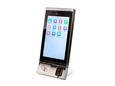 ZKTeco FaceDepot-7BL[CH][EM] FP, терминал распознавания лиц с кронштейном на турникет и модулем отпечатков пальцев 