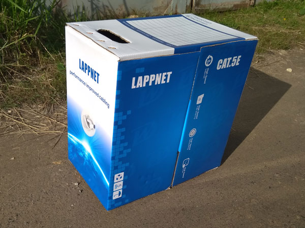 Кабель LAPPNET 4x2x24AWG медная витая пара UTP cat.5e для внутренней прокладки 