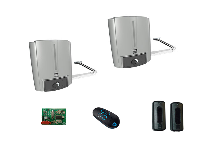 Комплект FAST 70 - Комплект автоматики для двухстворчатых распашных ворот на основе приводов FA70230CB+FA70230 (радиоуправление, фотоэлементы) 