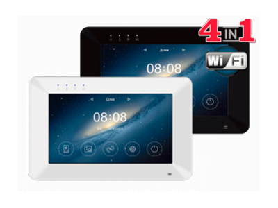 Монитор цветного видеодомофона 7 дюймов с емкостным сенсорным экраном Rocky HD Wi-Fi 