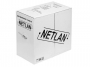 Кабель NETLAN U/UTP 4 пары, кат.5e, внутренний, PVC, одножильный, 100МГц, серый, 305м (Артикул: EC-UU004-5E-PVC-GY)