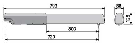 Габаритные размеры привода ATI 3000